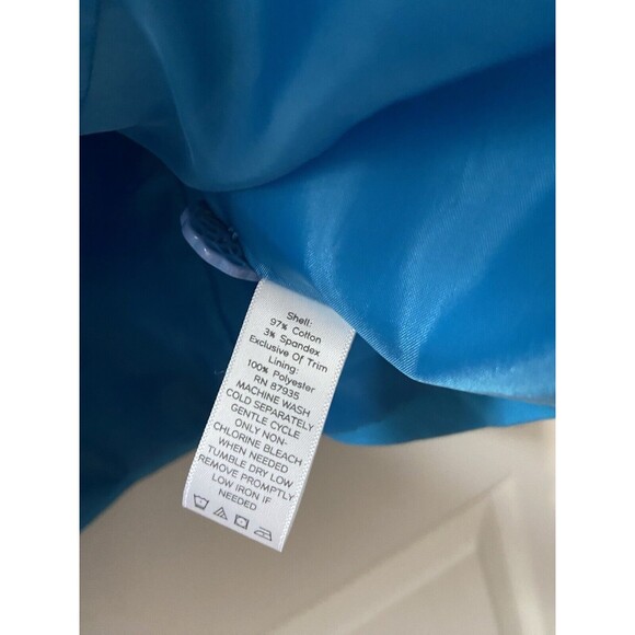 Susan Graver Style Blazer Coat Jacket Women Medium Teal Blue Notched Collar - Picture 6 of 11